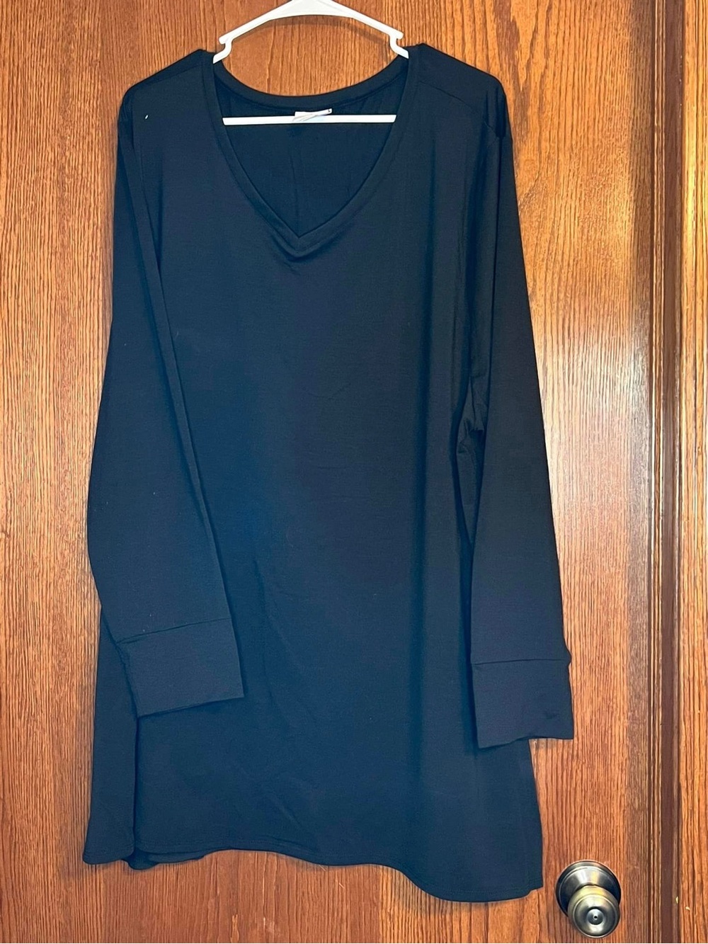 LuLaRoe Black V-Neck Long Sleeve Tunic